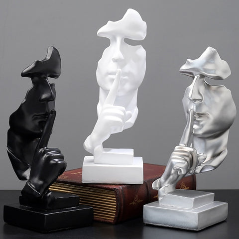 Modern 3D "Silent" Abstract Sculpture