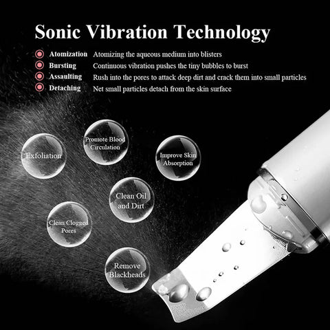 Ultrasonic Facial Lifting Skin Scrubber