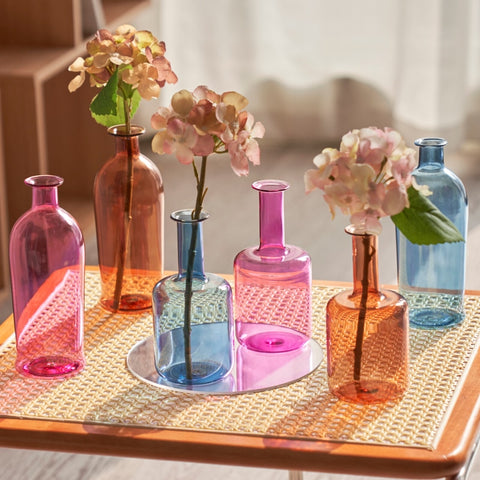 Multi-Color Glass Vase