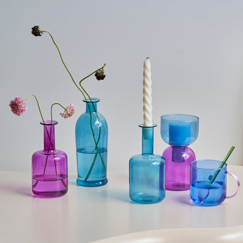 Multi-Color Glass Vase