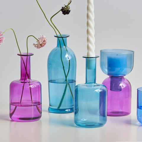 Multi-Color Glass Vase