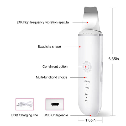 Ultrasonic Facial Lifting Skin Scrubber